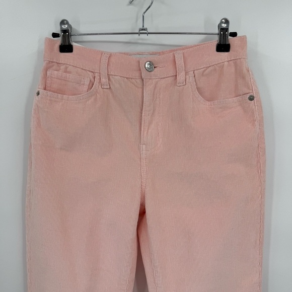 CURRENT/ELLIOTT The High Waist Stiletto Corduroy Pant Color Crystal Pink Size 28 - Picture 4 of 11
